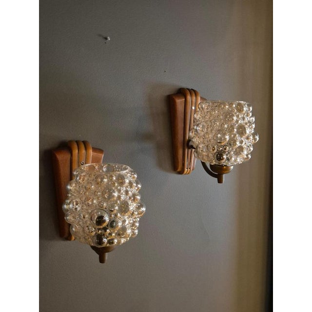 Finnish Modern Wall Lights attributed to Helena Tynell for Limburg, Set of 2 For Sale - Image 3 of 9