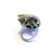 Gemstone Bochic “Orient” Vintage Sapphire, Garant & Blue Opal Set In 18K Gold & Silver For Sale - Image 7 of 12