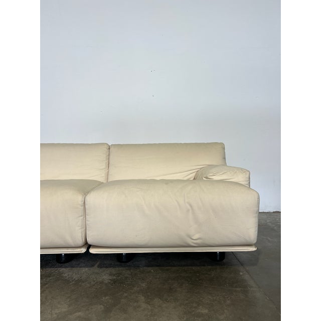 Cassina Sofa by Vico Magistretti for Cassina, Set of 2 For Sale - Image 4 of 11