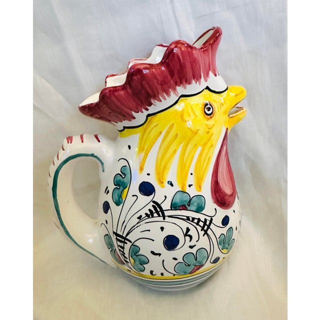 1980s Cottura Rooster Pitcher For Sale - Image 5 of 7