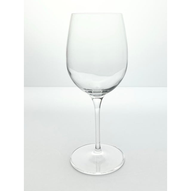 Luigi Bormioli Set of 6 Contemporary Clear Wine Glasses For Sale - Image 4 of 6