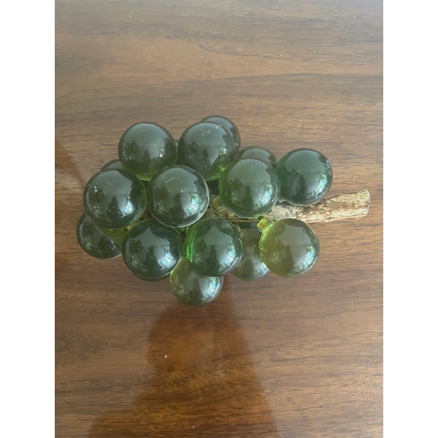 Mid 20th Century Vintage Large Green Acrylic Lucite Grape Cluster ...
