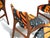 Mid 20th Century Restored Mid-Century Erik Buck Danish Teak Dining Chairs in Abstract Velvet Print For Sale - Image 14 of 15