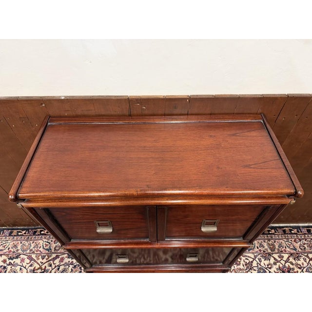 Brown Chest of Drawers from Globe Wernicke For Sale - Image 8 of 10