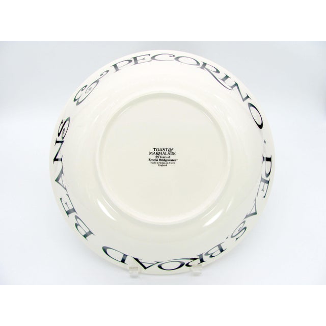 Ceramic 2010 13" Emma Bridgewater Black Toast & Marmalade Pasta Serving Dish Bowl For Sale - Image 7 of 7