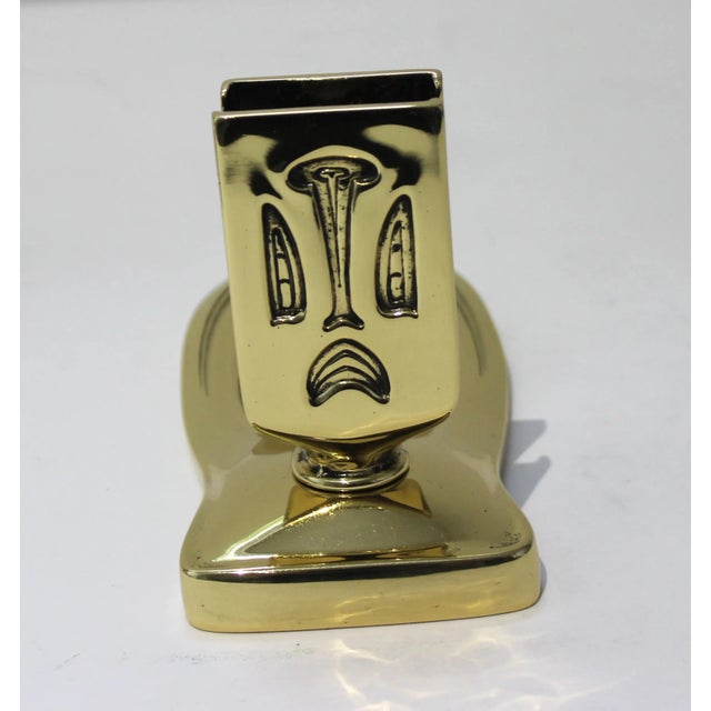 Art Nouveau Brass Pipe and Matchbox Holder For Sale - Image 4 of 10