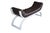 Art Deco 1980s Attribtued to Jay Spectre for Century Furniture Brown Leather White Bentwood "Eclipse" Bench For Sale - Image 3 of 10