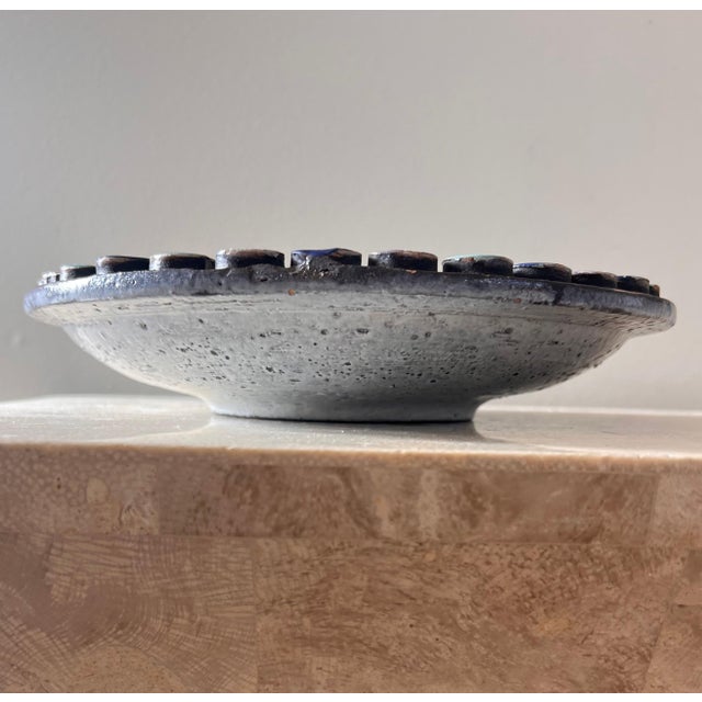 Black Monumental Ceramic Ashtray by Aldo Londi for Bitossi, Italy 1960s For Sale - Image 8 of 12