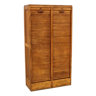 Vintage Filing Cabinet in Oak, 1930s For Sale