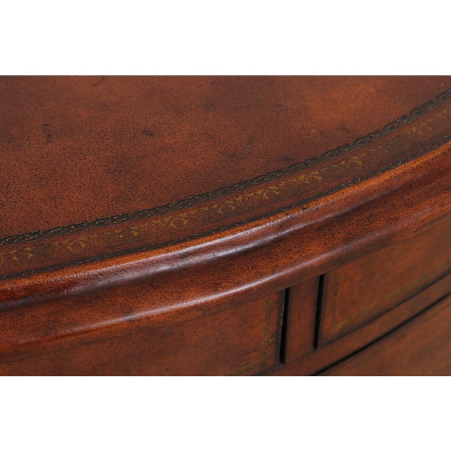 Maitland Smith Leather Wrapped Bachelors Chest For Sale - Image 9 of 12