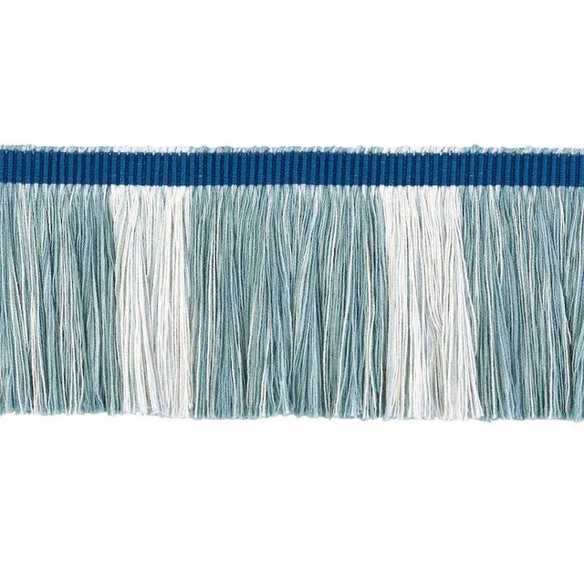Modern Sample - Schumacher Calcada Fringe in Mineral For Sale - Image 3 of 3