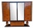 Art Deco Walnut and Ash Bar Sideboard, 1940s For Sale