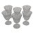 1940s Daum Crystal Water Goblets- Set of 6 For Sale