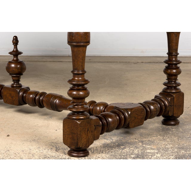 Late 19th Century French Louis XIV Style Oak Dining Table For Sale - Image 17 of 18