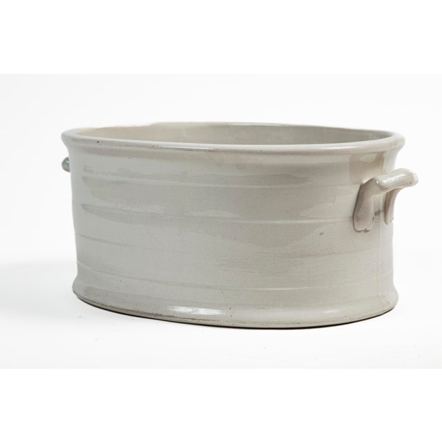 Ceramic Antique White Ironstone Footbath, England, Circa 1910 For Sale - Image 7 of 12