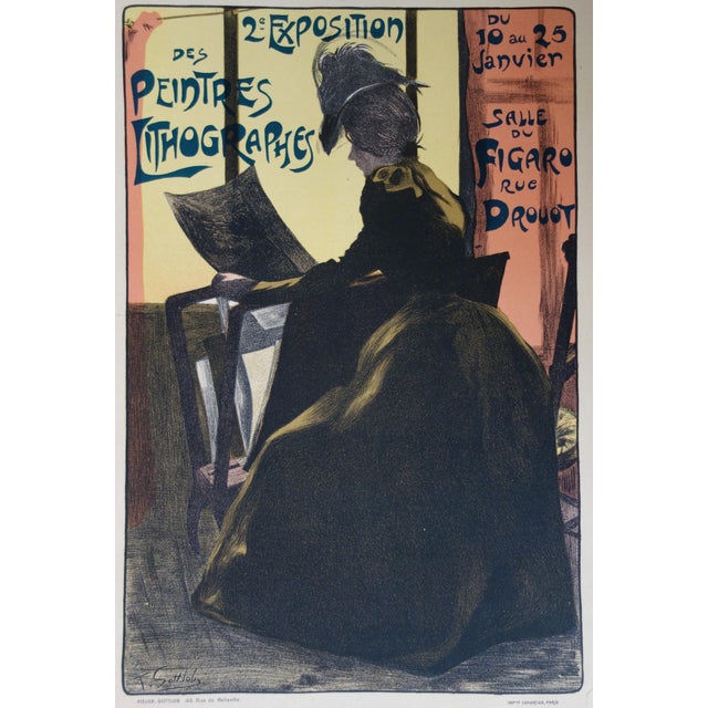 Les Maîtres de l'Affiche Second exhibition of lithographic painters (Plate 219) Original colour lithograph on fine Vellum...