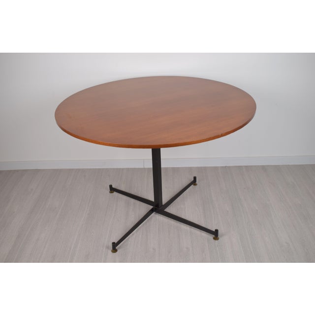 Wood Circular Table, Italy, 1950 For Sale - Image 7 of 15