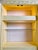 Light Yellow Vintage Chinoiserie Chinese Chippendale Pagoda Cabinet For Sale - Image 8 of 12