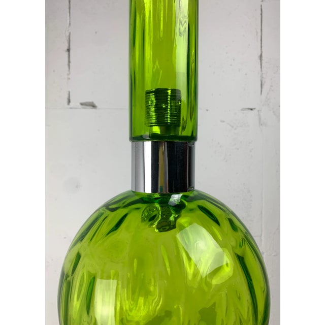 Large Mid-Century Green Glass Tube Pendant from Staff Leuchten, 1960s-1970s For Sale - Image 6 of 15