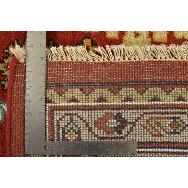 Mahal Rug 9' X 12'5' Red Wool Traditional Hand-Knotted Oriental Carpet For Sale - Image 15 of 15