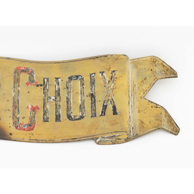 French Boucherie Shop Sign, Ca. 1900 For Sale - Image 4 of 6