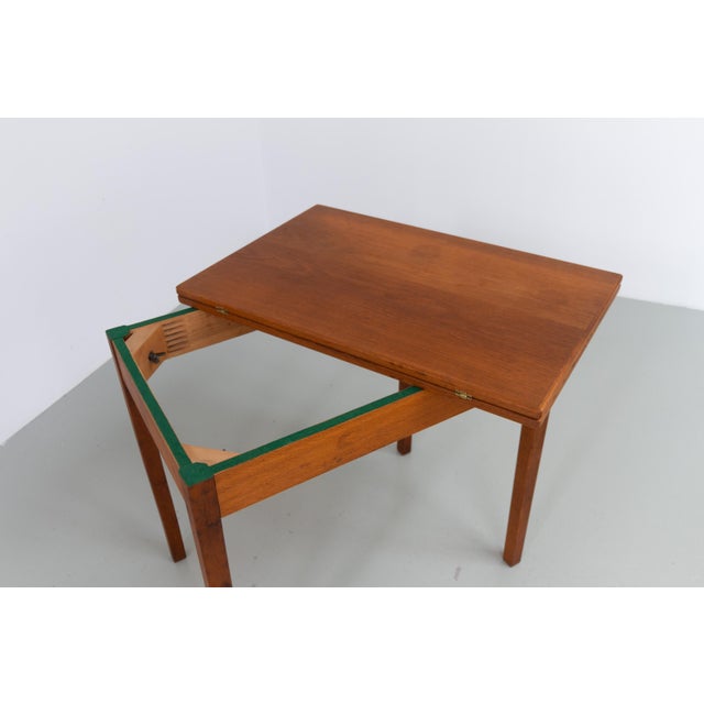 Mid-Century Danish Compact Folding Oak Dining Table attributed to Børge Mogensen, 1950s For Sale - Image 6 of 18