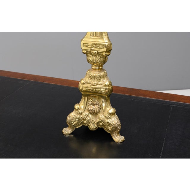 Antique Alter Candlesticks, 1890, Set of 2 For Sale - Image 4 of 6