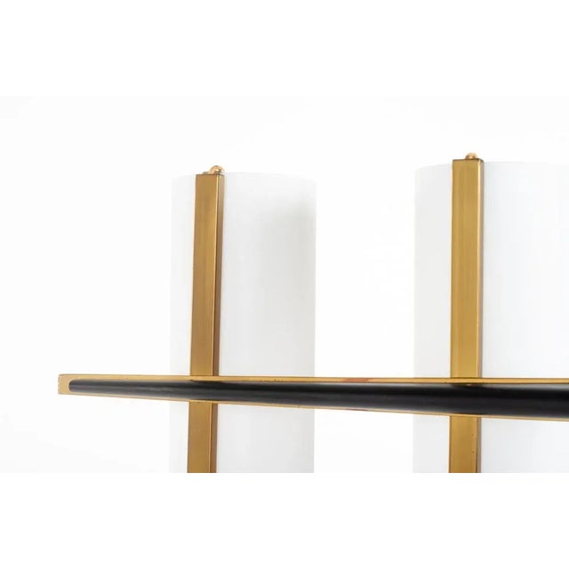 Vintage Pendant Light in Opaline, 1960 For Sale - Image 6 of 11