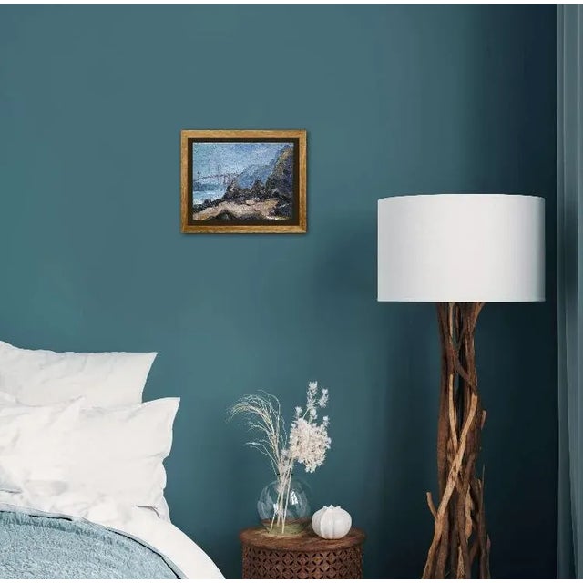 Golden Gate Fog, Modern Impressionist Oil Painting For Sale In Reno/Lake Tahoe - Image 6 of 6