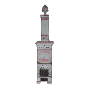 1970s Majolica Pink Stove From Florence