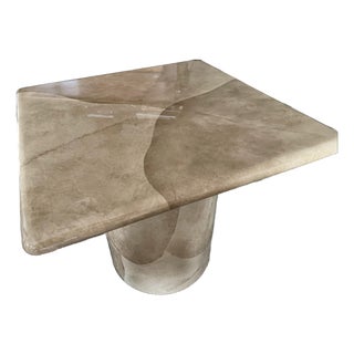 1980s Karl Springer-Style Side Tables For Sale