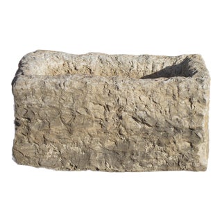 Hand Chiseled Stone Trough For Sale