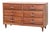 Mid 20th Century Elmwood Six Drawer Dresser For Sale
