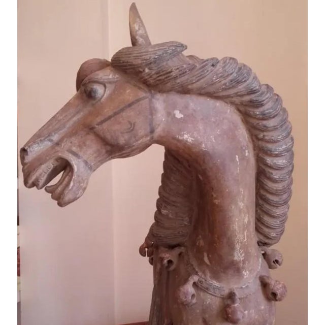 Ceramic Han Dynasty Terracotta Horse, China, '206 Bc–220 Ad' For Sale - Image 7 of 13