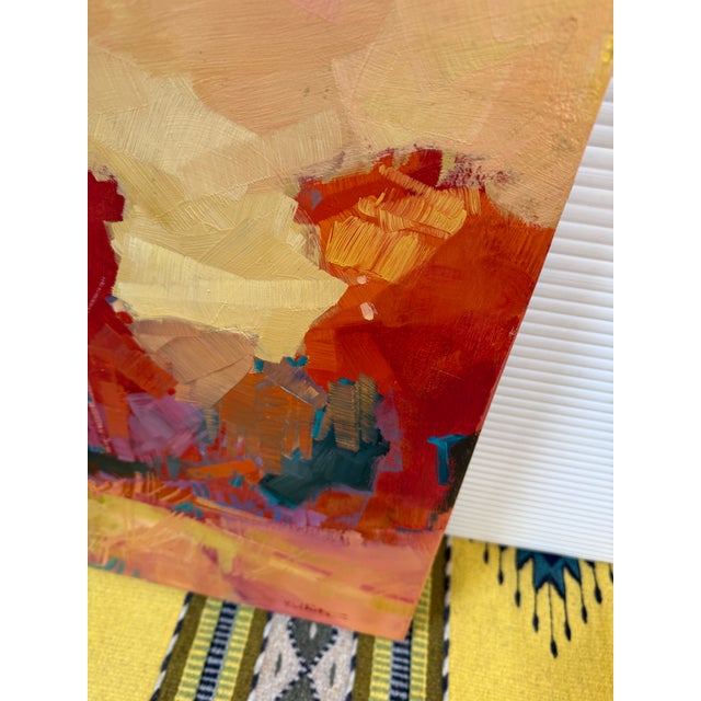 Karen White Autumn With Lemonlight Original Oil Painting, Signed For Sale - Image 10 of 12