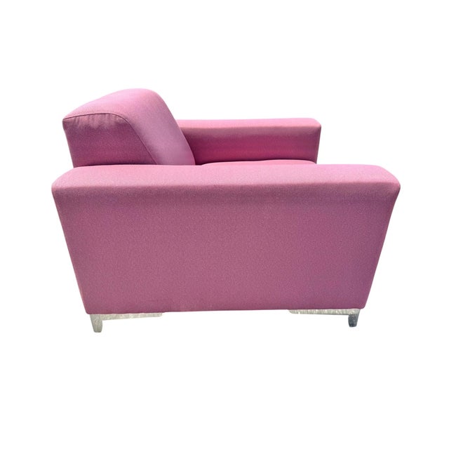 Modern Thayer Coggin Pink Club Chairs - Set of 2 For Sale In Philadelphia - Image 6 of 9
