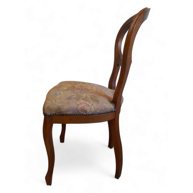 Louis Philippe Chairs in Walnut, 1920s, Set of 2 For Sale - Image 4 of 18