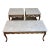 Mid 20th Century MCM Solid Marble Top Coffee and End Table Set For Sale