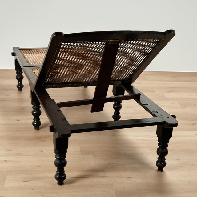Mid 19th Century Antique British Colonial Caned Day Bed For Sale - Image 5 of 18