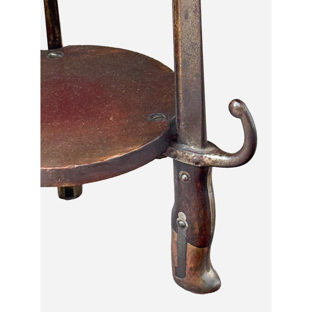 Late 19th Century French Trench Art Bayonet Gueridon Table for Cocktails or Wine For Sale - Image 5 of 10
