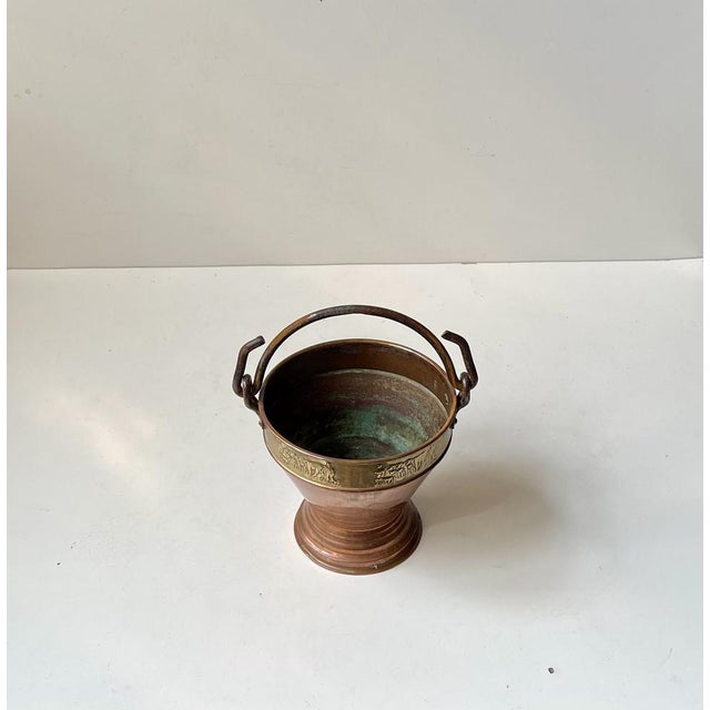 Vintage Swiss Mechanical Music Copper Bucket by Stockli Netstal, 1960s For Sale - Image 4 of 9