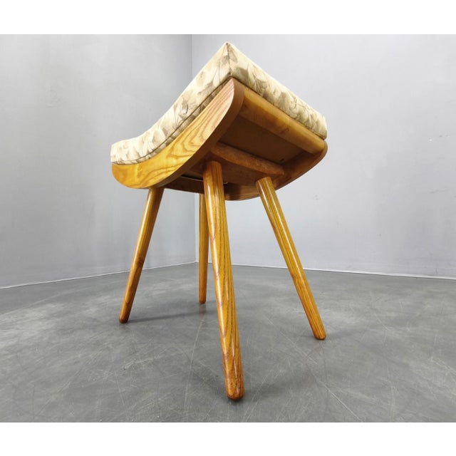 Mid-Century Modern Maple Ottomans, Czechoslovakia, 1960s, Set of 2 For Sale - Image 11 of 13