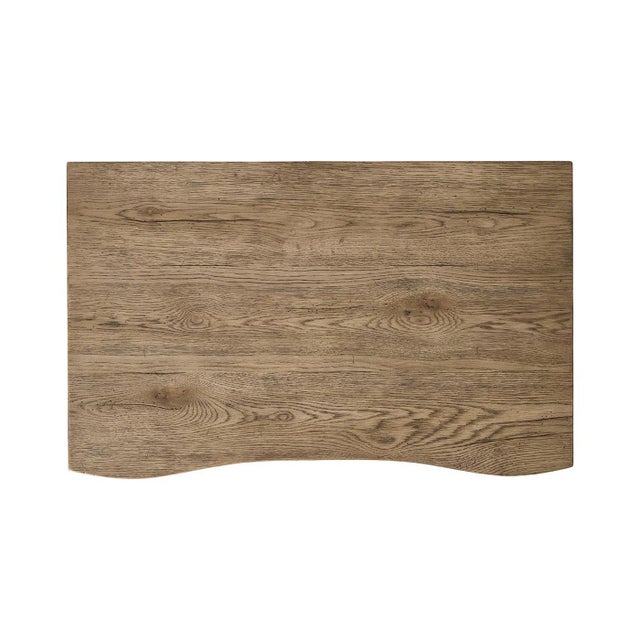 Brown Rustic Modern Three-Drawer Bedside Chest For Sale - Image 8 of 9