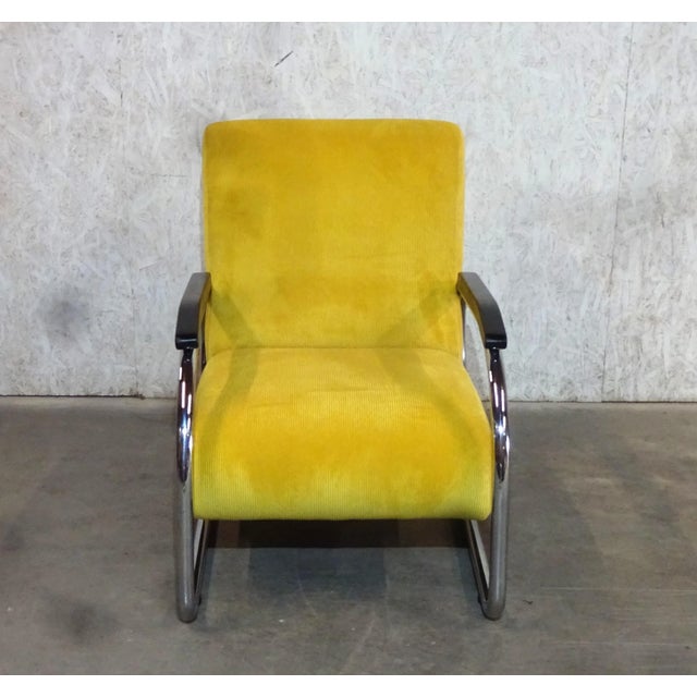 Bauhaus Chrome Tubular Frame Chair from Tubax For Sale - Image 6 of 8