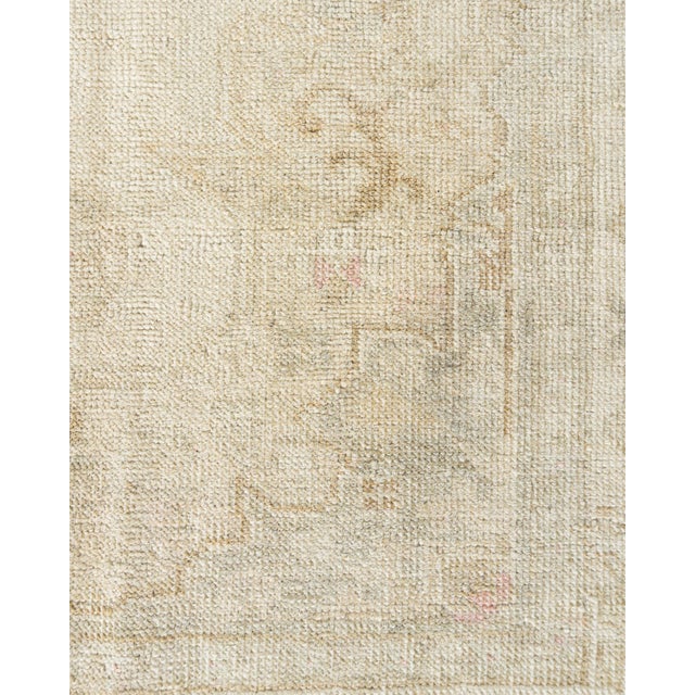 1940s Vintage Circa 1940 Turkish Oushak Area Rug 4ft 7in X 7ft For Sale - Image 5 of 17