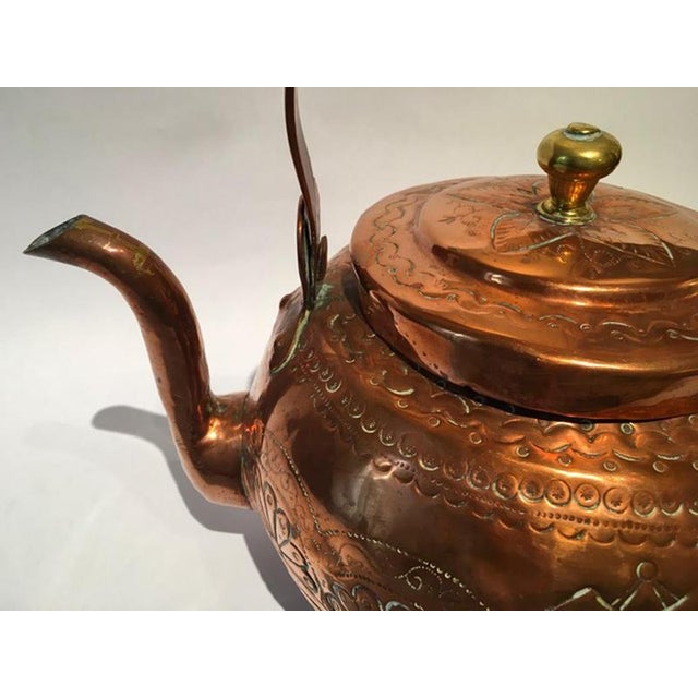 Copper Water Kettle Pot, Tuscany, Italy, 1890s For Sale - Image 11 of 18