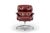 Eames Herman Miller Time Life Lobby Red Leather Office Chair For Sale - Image 13 of 13