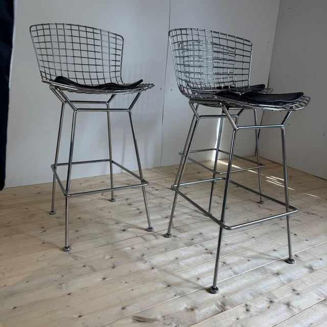 Vintage Stools by Harry Bertoia for Knoll, 1970s, Set of 3 For Sale - Image 4 of 11