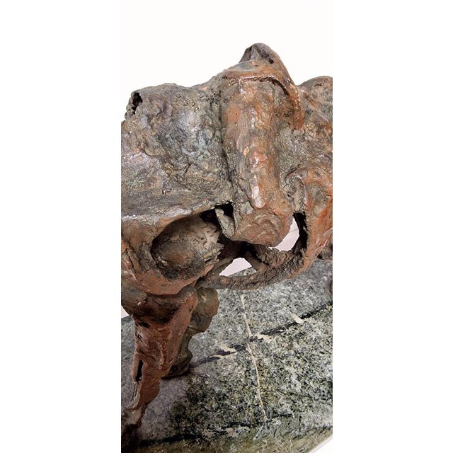 Bronze & Marble Sculpture by Angelo Canevari, 1970s For Sale - Image 13 of 17