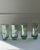 Traditional Vintage Etched Green Drinking Glasses- Set of 8 For Sale - Image 3 of 9